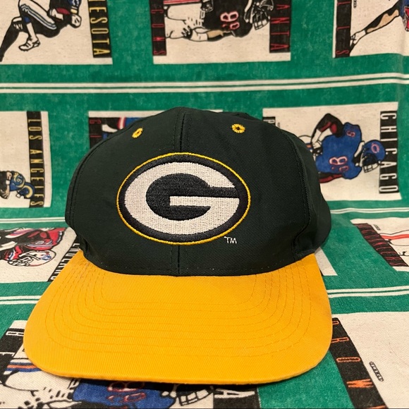 Vintage NFL Green Bay Packers National Football League Logo 7 Snap Back Hat
